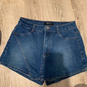 Denim jean skort!!